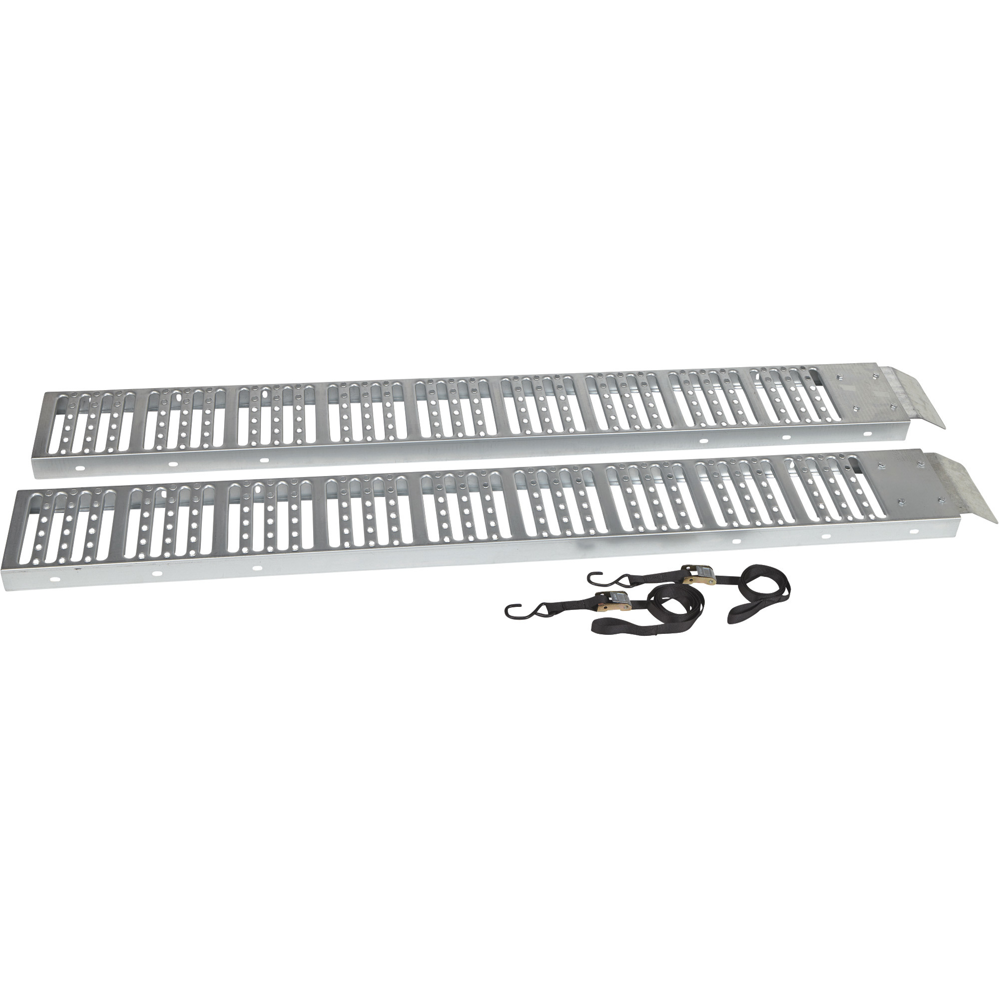 Ironton Non-Folding Steel Loading Ramp Set, 1000-Lb. Total Capacity, 6ft.L x 9in.W